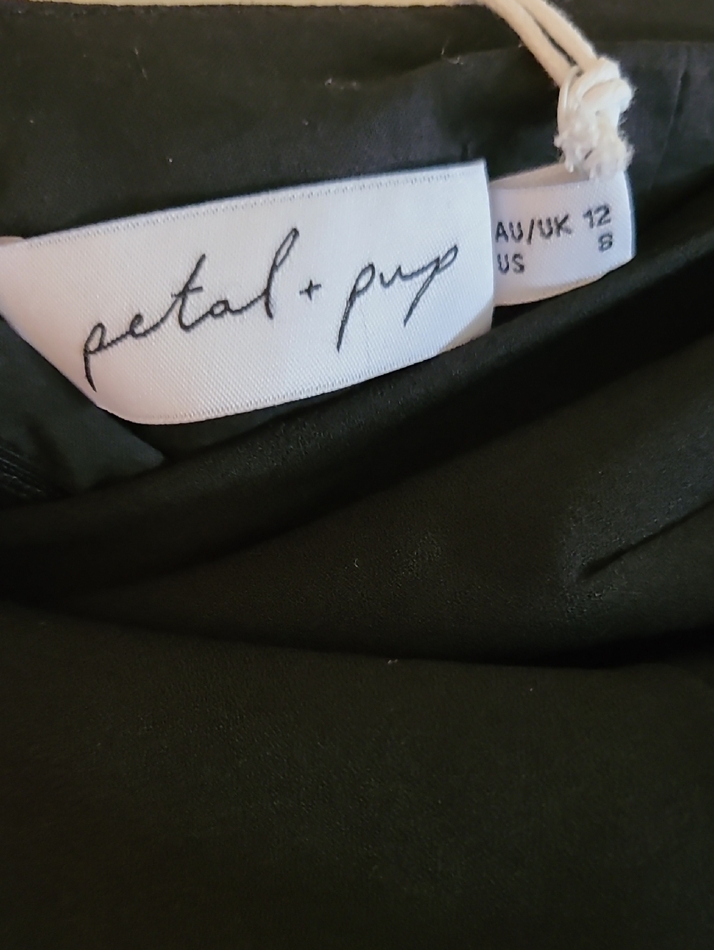 NWT Petal and Pup Xiomar Dress Black One Shoulder Midi Length - Picture 5 of 17